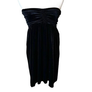 NWT OLD NAVY Stretch Velvet Strapless Mini Dress Size Small Ruched